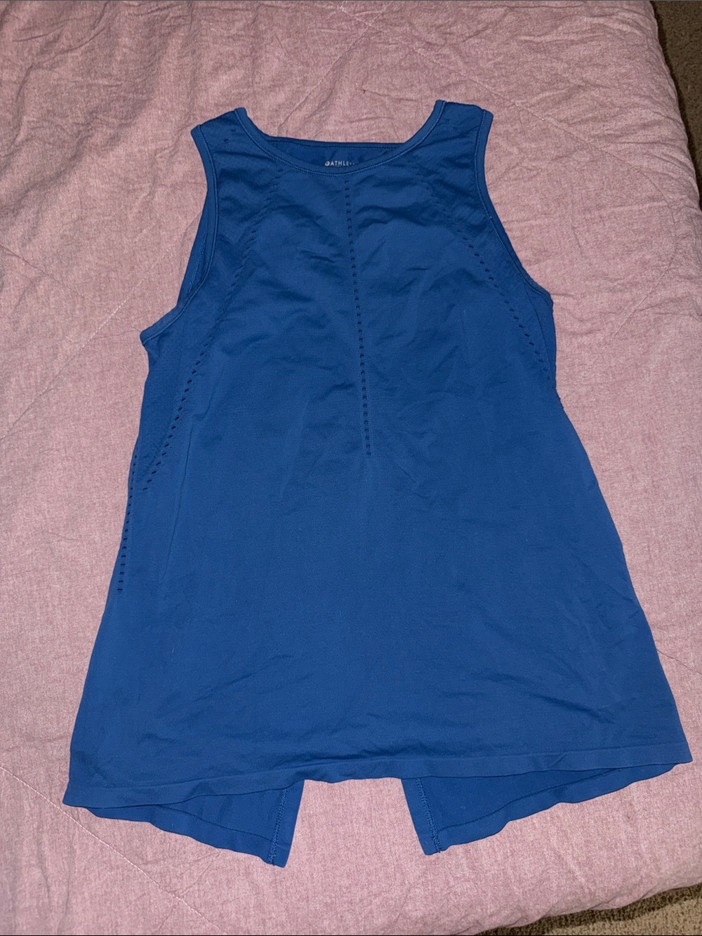 Athleta foothill seamless tank blue S